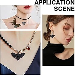 SUNNYCLUE 1 Box 24Pcs Moth Charms Gothic Style