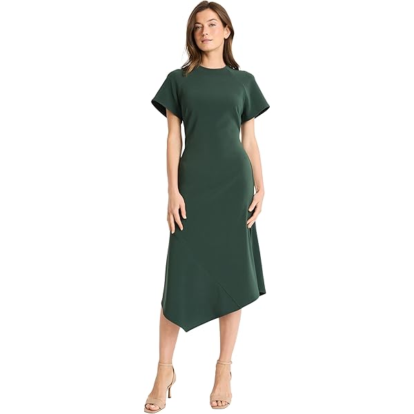 Amazon.com: Maggy London Women's Dresses Women's A-Line Midi Dress - Cap  Sleeves - Fitted Bodice - Flared Skirt - Versatile Cocktail Dress, Black, 0  : Clothing, Shoes & Jewelry