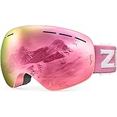 ZIONOR XMINI Kids Ski Goggles - Snowboard Snow Goggles for Boys Girls Youth