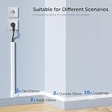 shinfly 4.8m Cable Trunking White 30x15mm Self-Adhesive 12 Ducts view 5