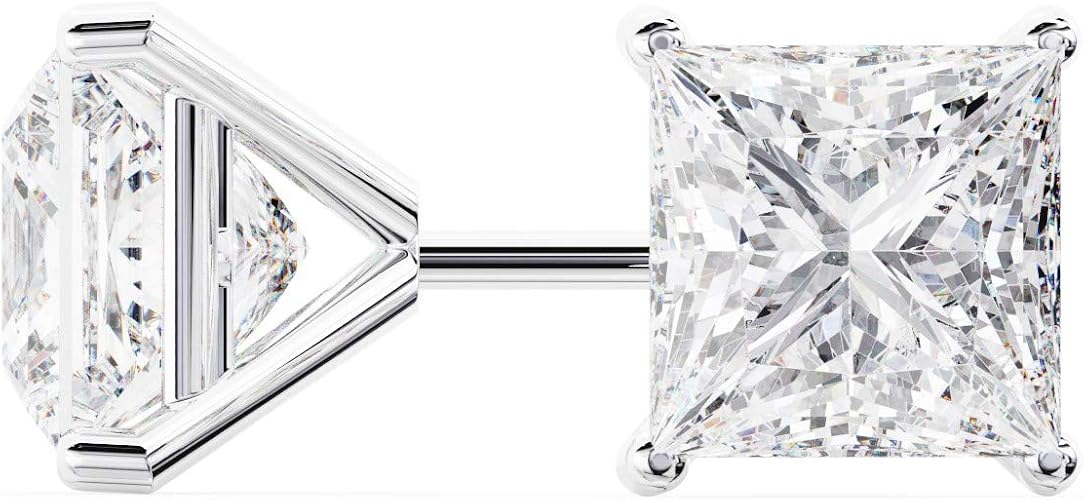Amazon Co Jp 18k ホワイトゴールド プリンセスカット ダイヤモンド スタッドピアス マティーニセッティング 1カラット Thejewelrymaster ジュエリー Amazon Co Jp 18k ホワイトゴールド プリンセスカット ダイヤモンド スタッドピアス マティーニセッティング 1カラット Thejewelrymaster ジュエリー