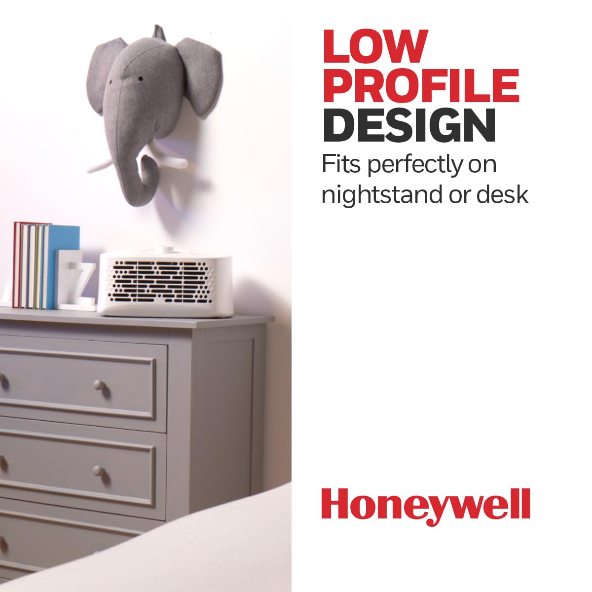 Honeywell Air Purifier for Home, 465 Ft² in 1 hour, Dual Action Filter, Reduces Dust, Pollen, Pet Dander, Odors, Smoke, Compact Allergen Reducer, White HHT270