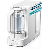Waterdrop C2SL Countertop Reverse Osmosis Water Filter, [ Mineral Added ] | 40oz Autofill Glass Pitcher, 7-Stage RO Filtration, 3:1 Pure to Drain, Reduce PFAS/TDS, Compact Design, Installation-Free
