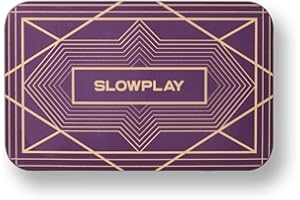 SLOWPLAY Rectangular Poker Chips Plaques, Pack of 10 Pcs, European Style Professional Plaques Without Denomination, 34-Gram Ceramic Composite,Purple