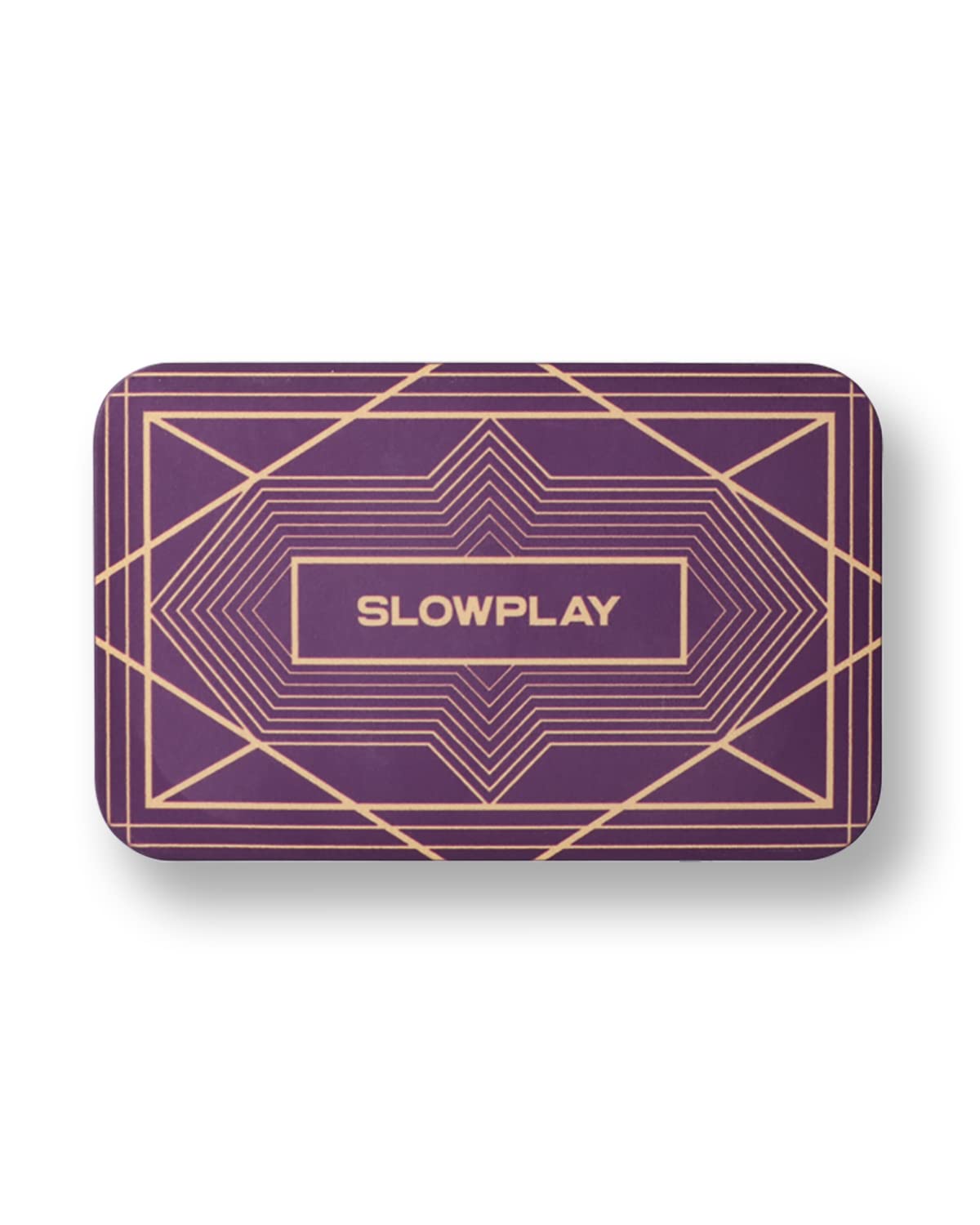 SLOWPLAY Rectangular Poker Chips Plaques in Purple, Pack of 10 Pcs, European Style Professional Plaques Without Denomination, 34-Gram Ceramic Composite