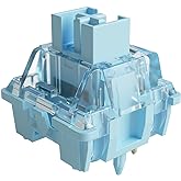 Akko V3 Creamy Blue Pro Keyboard Switch with Dustproof Stem for Mechanical Gaming Keyboard, 5-Pin 45gf Pre Lubed Tactile Key Switches (45pcs)
