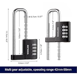 Combination Lock,4 Digit Combination Lock 3/8Inch