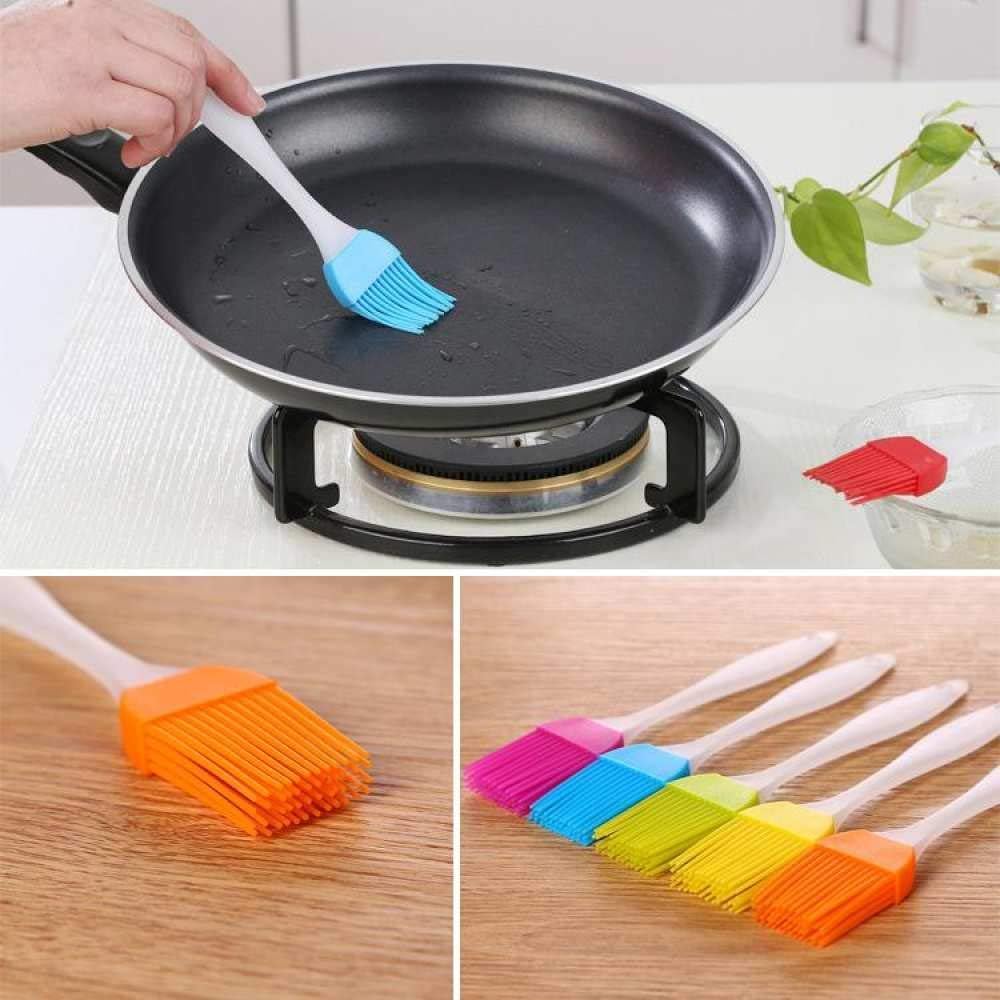 WIDEWINGS Set of 2 Kitchen Silicon Flat Pastry Brush Silicon Oil Cooking Brush for Grilling, Tandoor and BBQ (Multi Color)