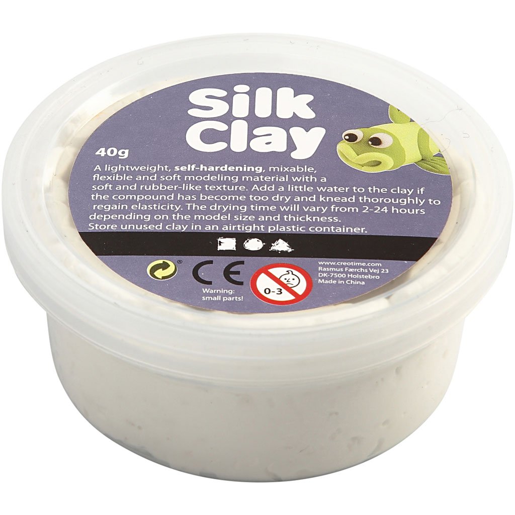 Creativ 100263 40 g Silk Clay, White