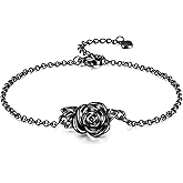 XIUDA Urn Bracelet for Ashes Rose Cremation Bracelet Ashes Holder Bangle Link Chain Ashes Bracelet for Women