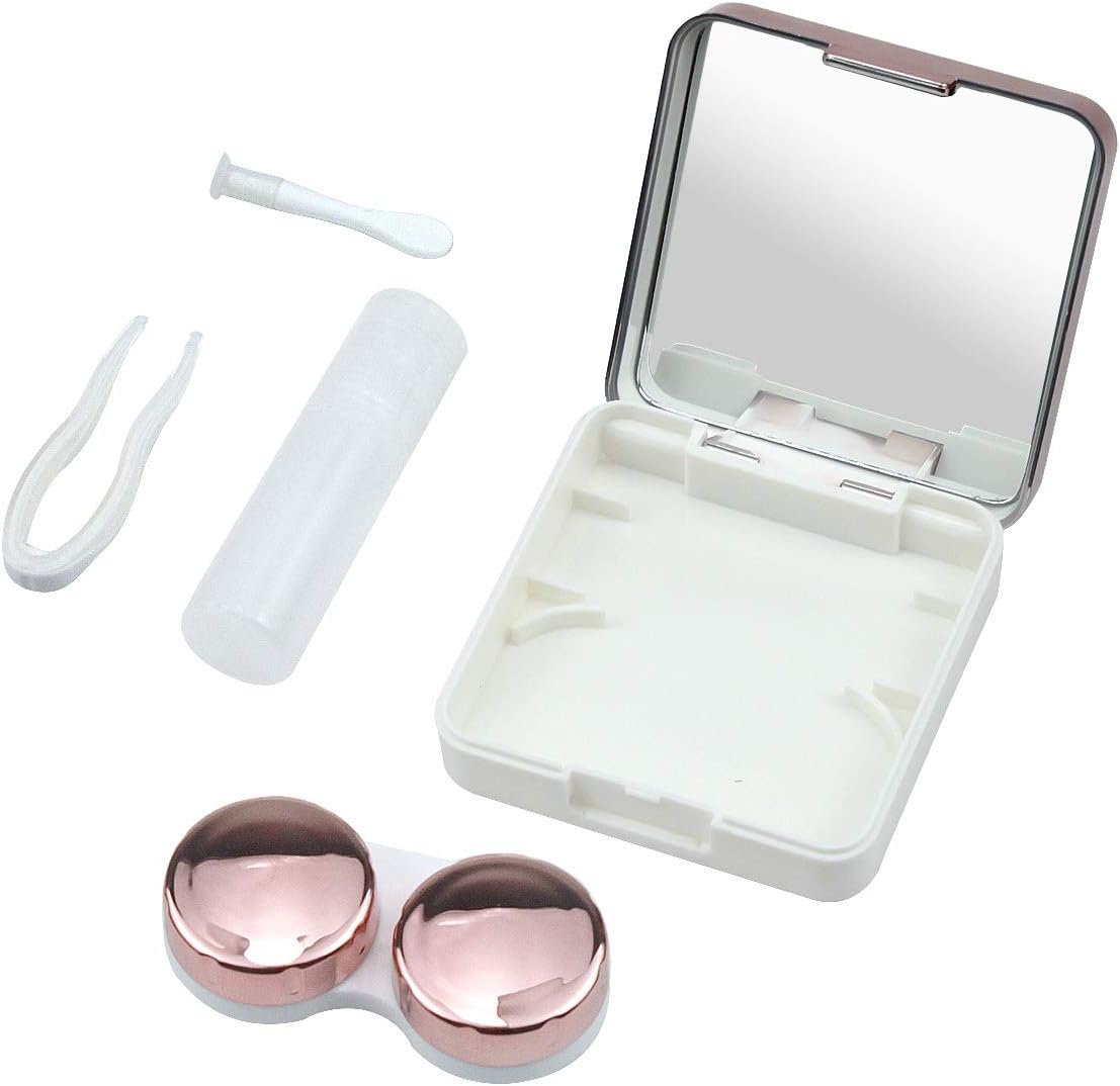 Natuce 2PCS Travel Contact Lens Cases with Mirror, Mini Box Container Contact Lens Holder - Image 5