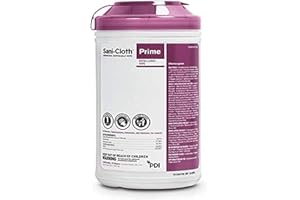 PDI Sani-Cloth Prime Germicidal Wipes - Hospital Grade Cleansing Wipes for Healthcare, Industrial Cleaning, Fast-Acting Sanitation - X-Large Canister, 7.5 in x 15 in, 70 Wipes, 1 Pack