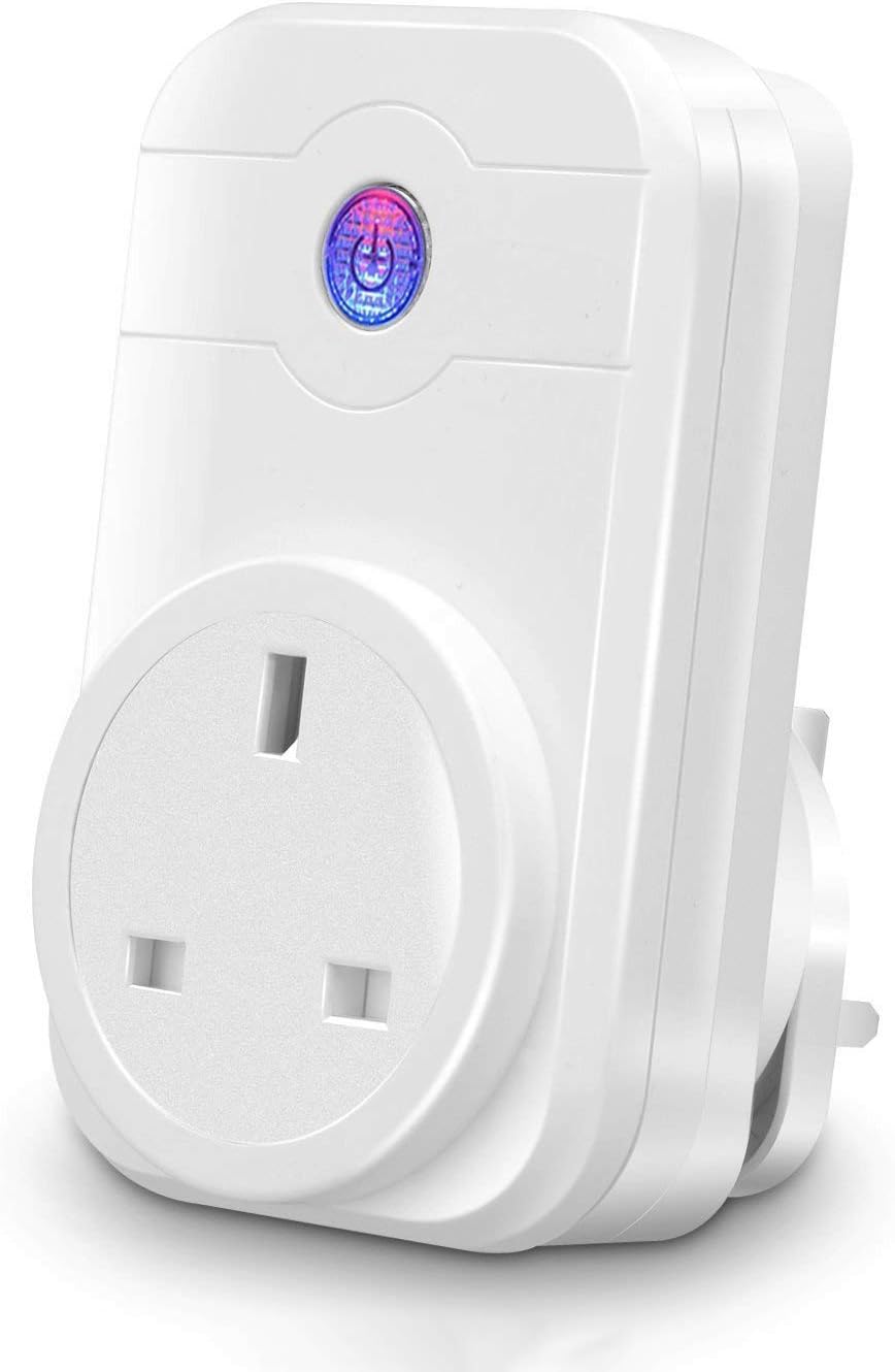 YTE Wifi Smart Plug, Work With Alexa Google Assistant, Wireless Socket Outlet,No Hub Required, Remote Control Plug Timer by Smart Phone From Anywhere(1 Pack)