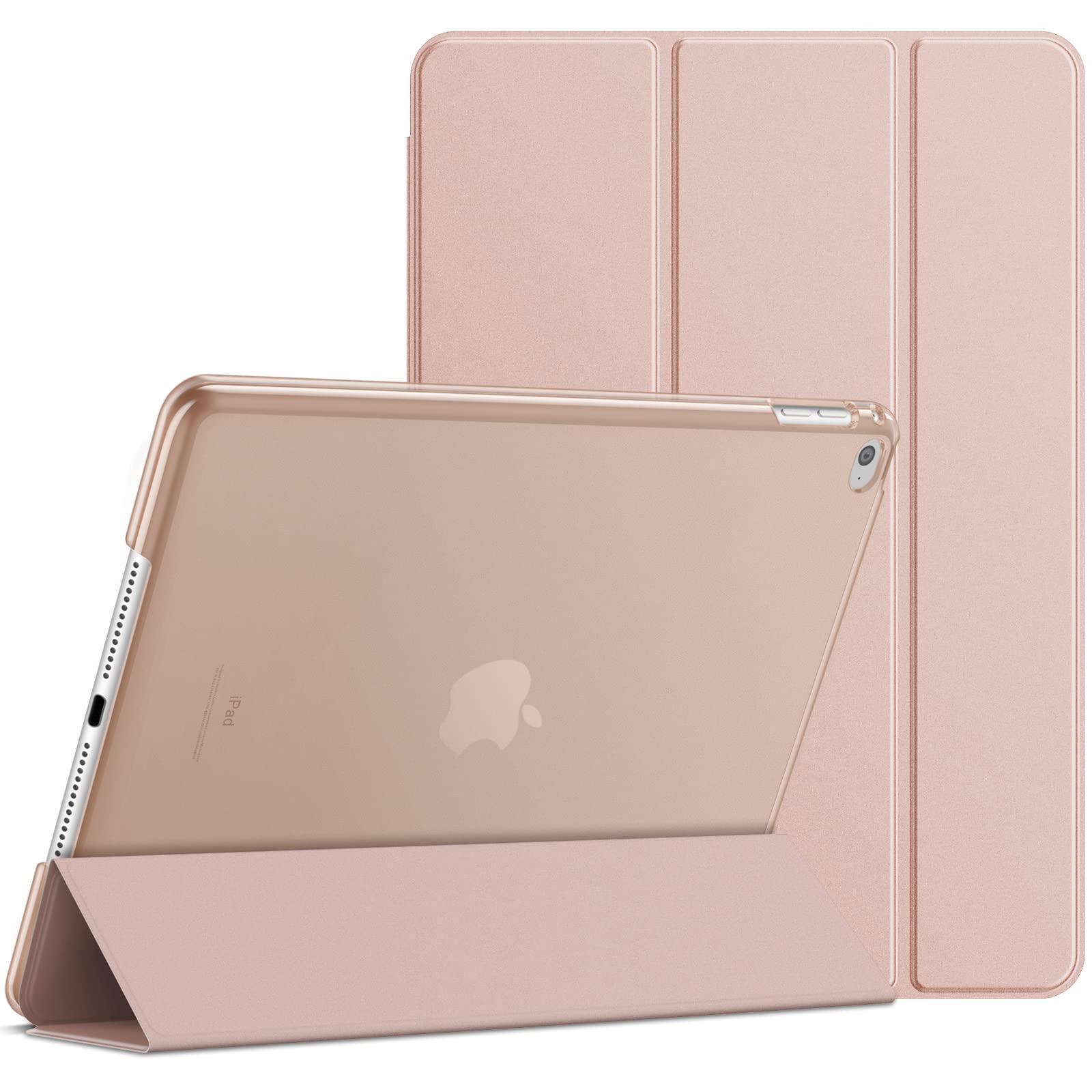 JETech Case for iPad Air 2 (Not for iPad Air 1st Edition), Smart Cover Auto Wake/Sleep (Rose Gold)