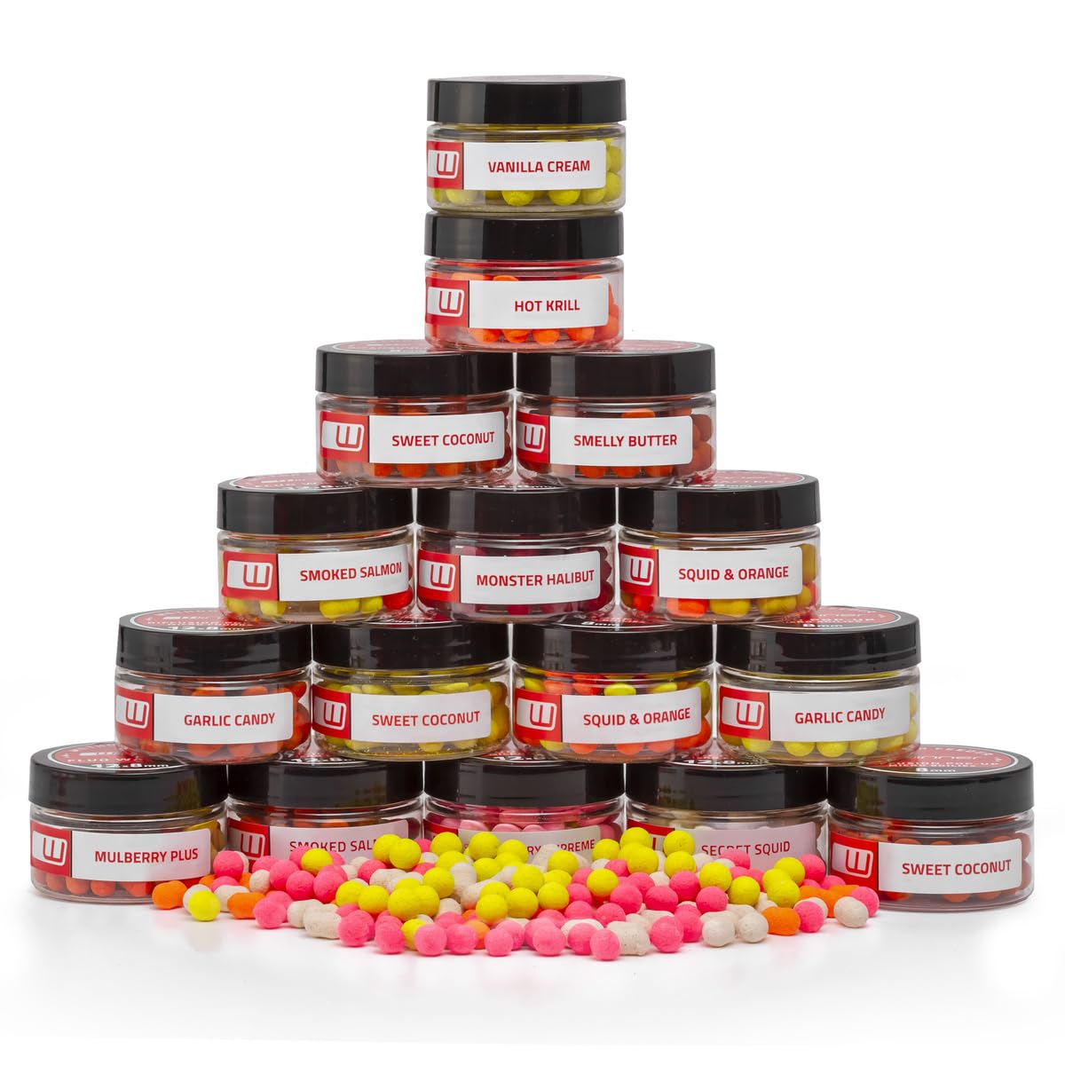 Tandem Bait Method & Feeder Hook Baits Box XXL Carp Fishing Set for Professionals & Hobby Anglers (Set of 16)