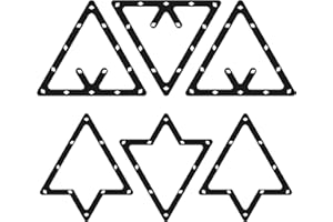 MoyanSuper 6-Pack Pool Ball Rack Set Magic Rack Sheet Billiards Ball Holder -Triangle Rack Pool Cue Accessories for 8-Ball, 9-Ball & 10-Ball Billiard Games