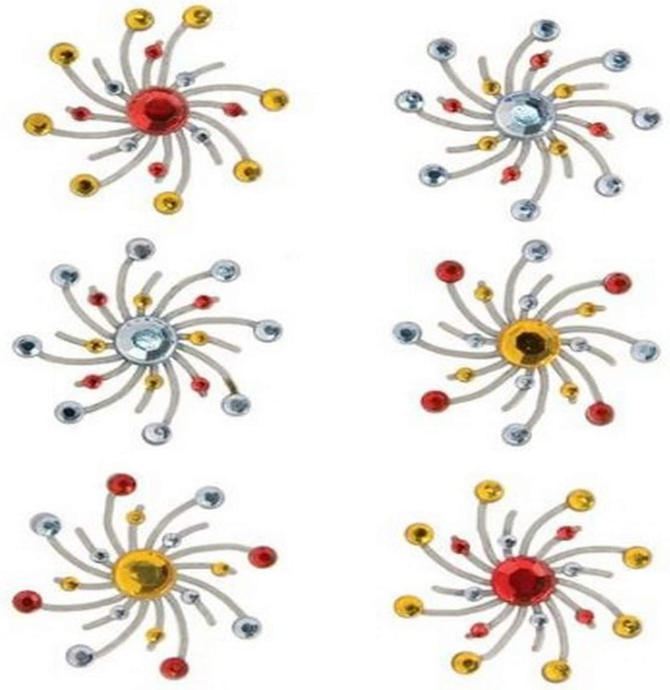 Karen Foster Design, Scrapbooking and Craft Embellishment, Swirl Burst Brads, Fruit Punch