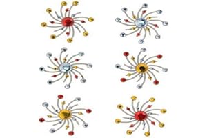 Karen Foster Design, Scrapbooking and Craft Embellishment, Swirl Burst Brads, Fruit Punch