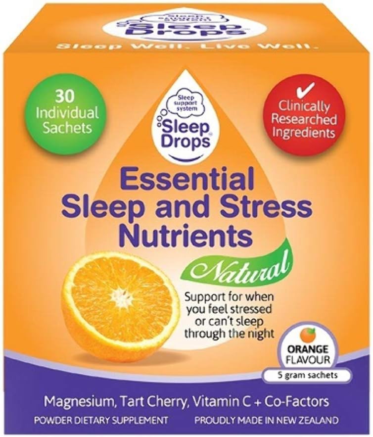 SleepDrops Essential Sleep and Stress Nutrients 30 x 5 Gram Sachets