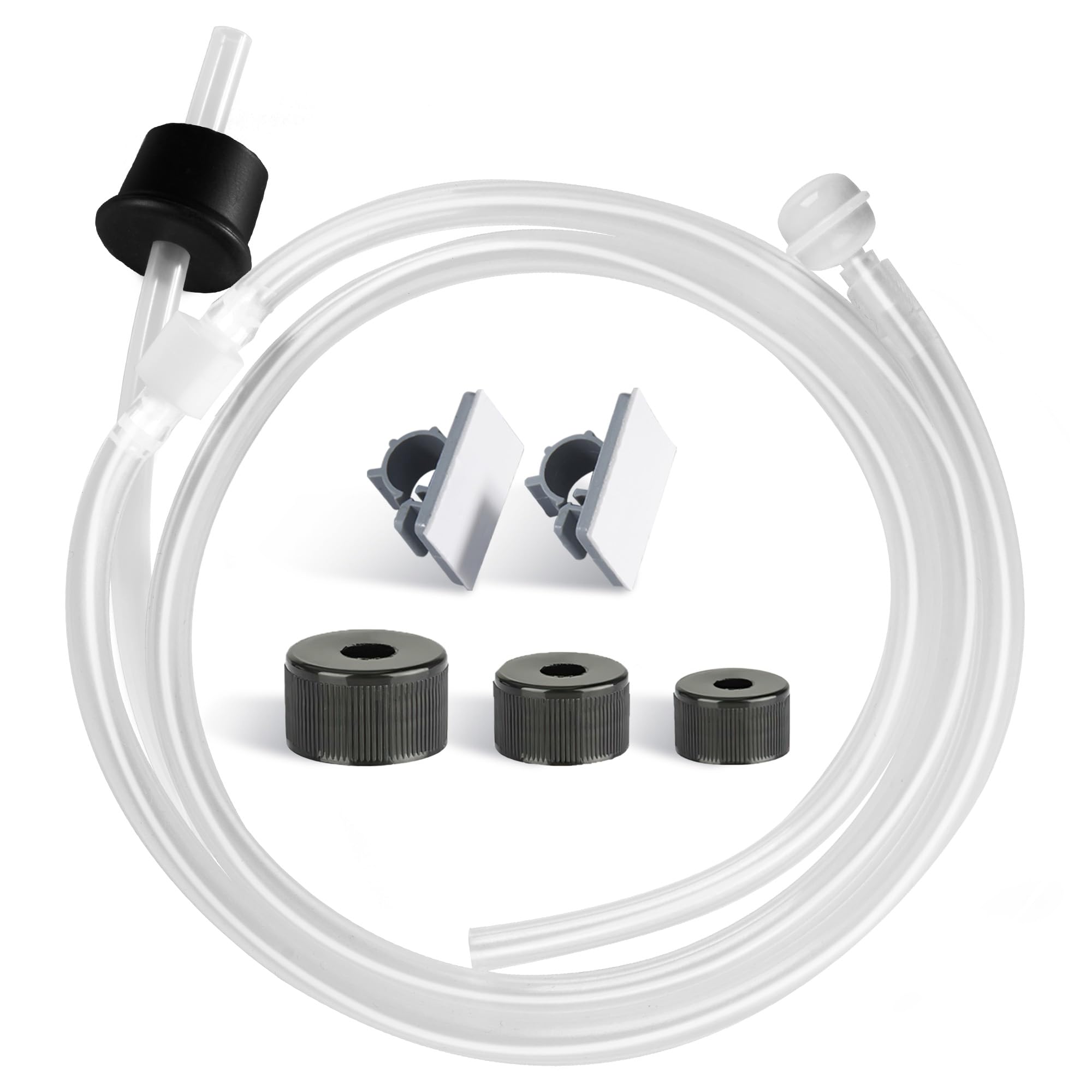 Photo 1 of Yofidra Soap Dispenser Extension Tube Kit: Under Sink Dish Soap Dispenser with 47" Tube Hose and Check Valve for Prevent Backflow for Countertop Dispensador De Jabon de Cocina Kitchen Sink Accessories