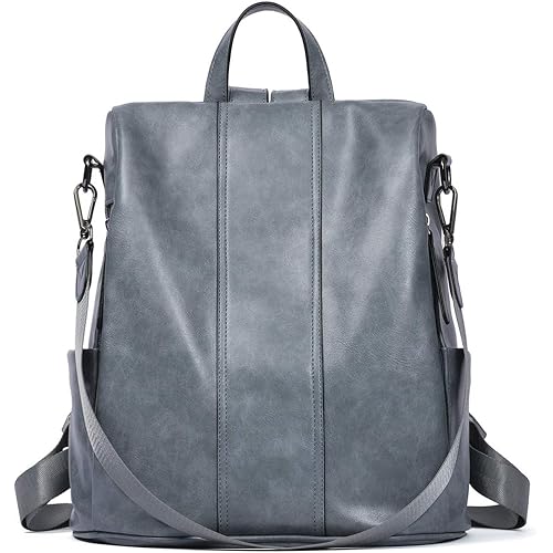 BROMEN Backpack Purse for Women Leather Anti-theft Travel Backpack Fashion College Shoulder Handbag