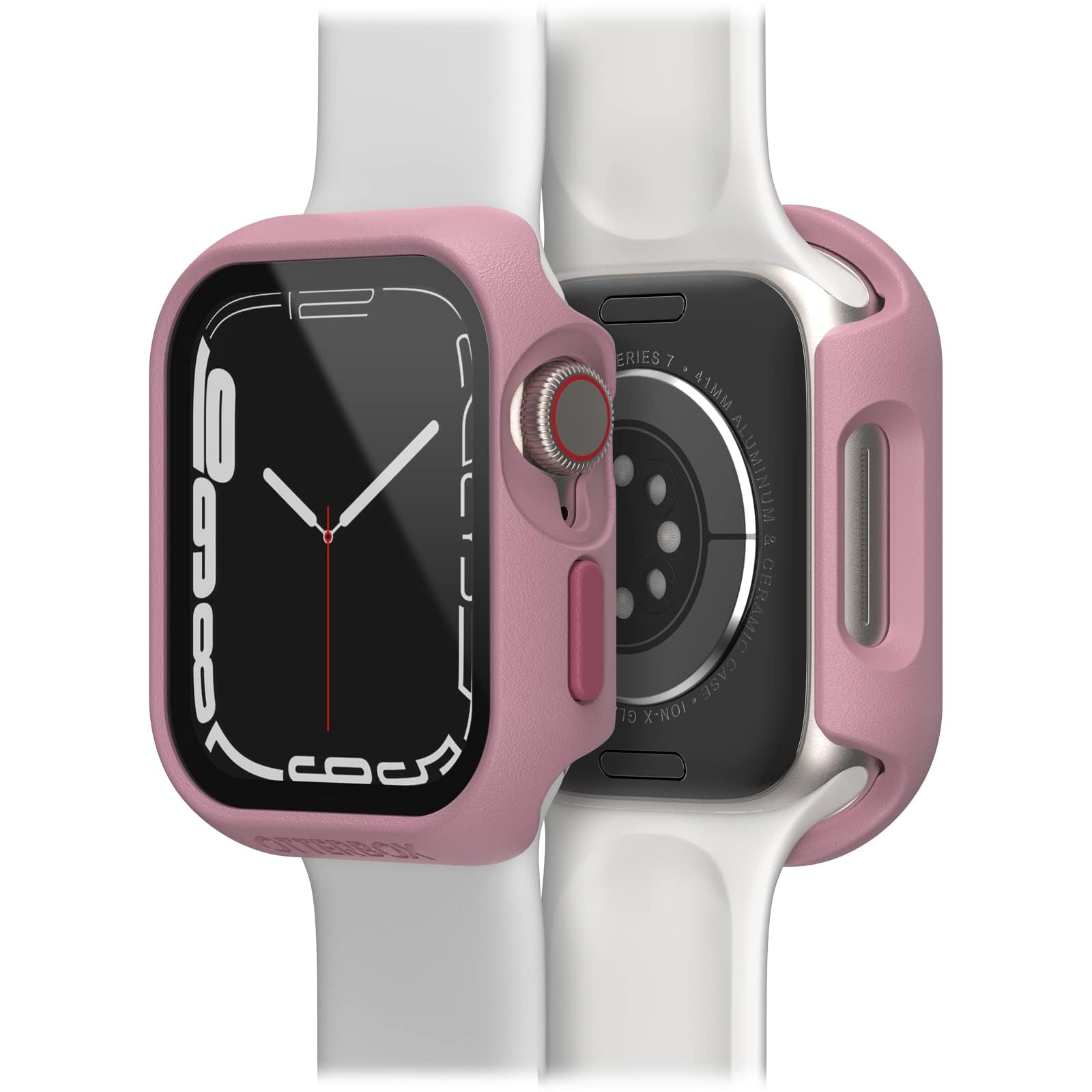OtterBox Eclipse Watch Bumper with Integrated Glass Screen Protector for Apple Watch Series 9/8/7 - 41mm, Tempered Glass, Shockproof, Drop proof, Sleek Protective Case for Apple Watch, Pink — image 1