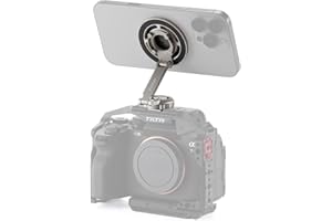 Tilta Magnetic Articulating Mounting Kit – Titanium Gray | Smartphone & Power Bank Holder with Cold Shoe, 1/4”-20 | Multi-Axi