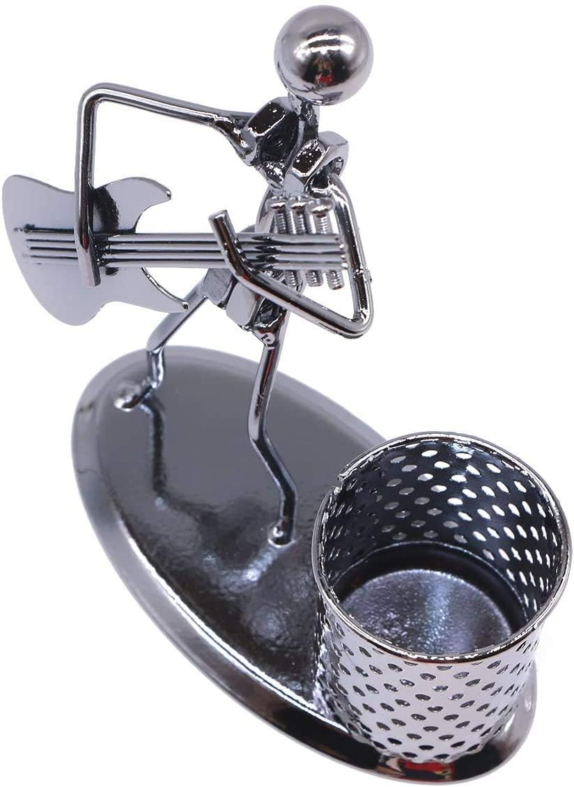 Stormshopping Guitar Pen Holder Creative Desktop Accessories Multipurpose Metal Pencil Holder Cup for Gifts Kids, Students - Image 4