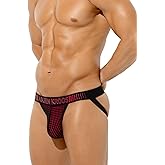 Arjen Kroos Men's Jock Strap Underwear Sexy Mesh Dotted Jockstraps Athletic Supporters for Men