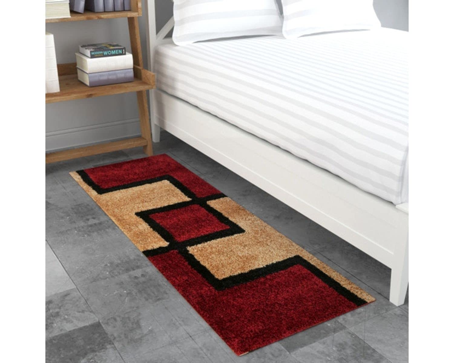 Buy Rixon Global Bedside Runner for Bedroom, Shaggy Runner for Bedroom, Living Room, Kitchen ETC