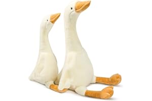 GENERIC 2Pack Goose Stuffed Animal - 19.7" Stuffed Duck & 15.7" Cute Duck Plush Toy, Goose Plush Toy Soft Swan Hugging Pillow, Goose Toys Gift for Kids Boys Girls Party Favors Gifts
