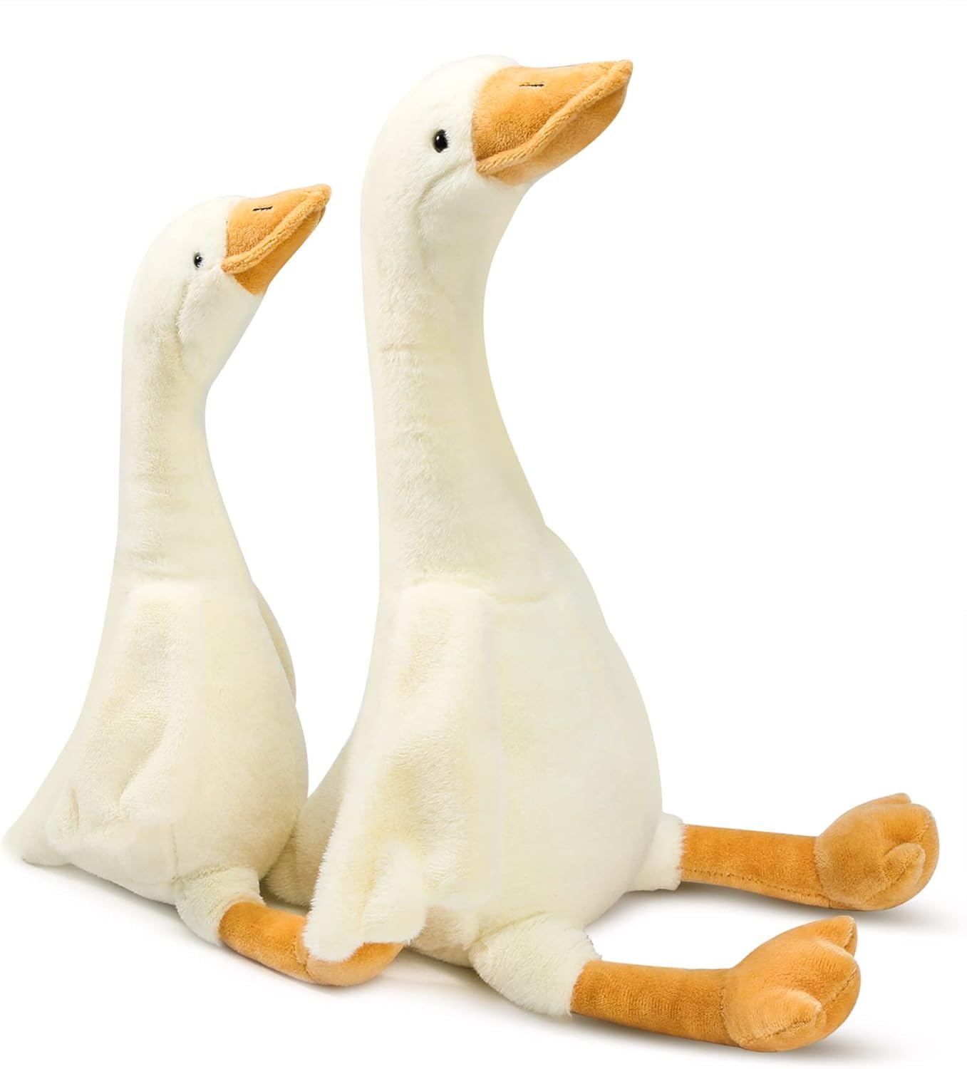 Photo 1 of 2Pack Goose Stuffed Animal - 19.7" Stuffed Duck & 15.7" Cute Duck Plush Toy, Goose Plush Toy Soft Swan Hugging Pillow, Goose Toys Gift for Kids Boys Girls Party Favors Gifts