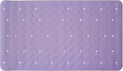Ansio Badmat Bad Antislip Anti Schimmel Rubber Douchemat Met Afvoergaten En Zuignappen Machinewasbaar 40 X 70 Cm 15 8 X 27 7 Inch Purper Amazon Nl