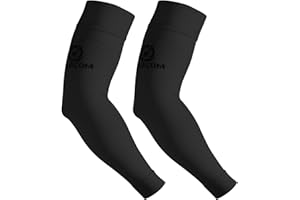 NURCOM® Medical Compression Arm Sleeve for Men Women, 2 Pack, No Silicone, Soft-in 20-30mmHg for Lymphedema, Lipedema, Pain Relief, Edema, Swelling, Post Surgery Recovery, Black S