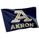 Desert Cactus The University of Akron TUA Flag - 3 x 5 Feet Zips Banner, Indoor/Outdoor Durable Fabric, 100% Polyester Design (Style 1)