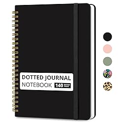 Dotted Spiral Journal Notebook for Women & Men, 140