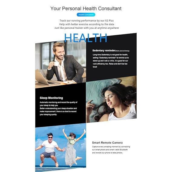 Smartwatch Fitness Reloj deportivo Pulsera Pantalla en color ...