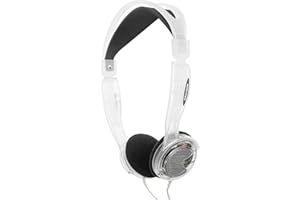 Koss KTXPro1 Clear On-Ear Headphones, Retro, Portable and Lightweight, Volume Control, Clear