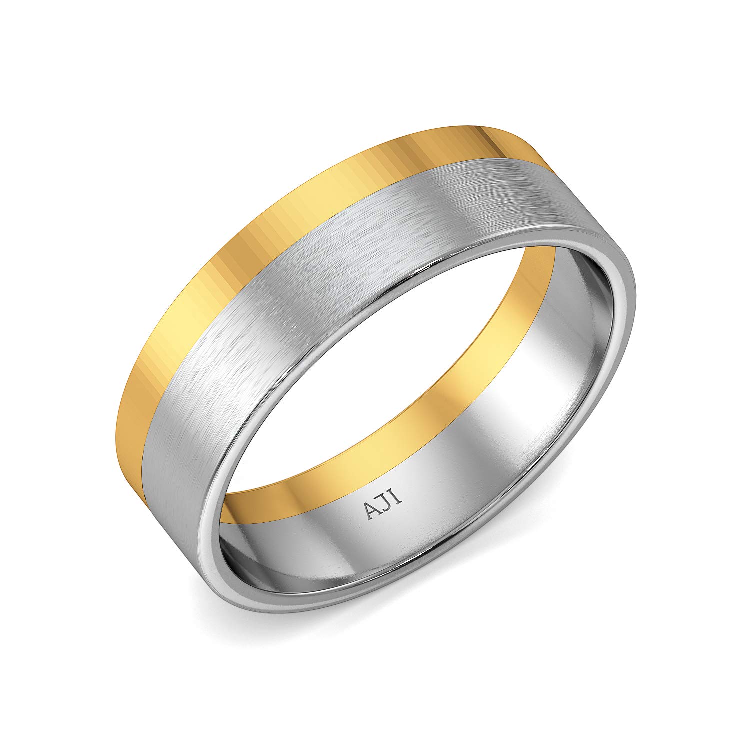 Buy Joyalukkas 950 Platinum Two Colour Gold Ring For Men At Amazon In