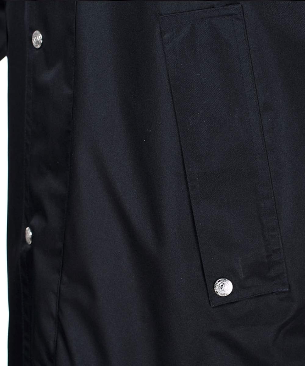 iCreek Raincoat Waterproof Men's Long Rain Jacket Lightweight Rainwear Reflective Reusable with Hood at  Men’s Clothing store