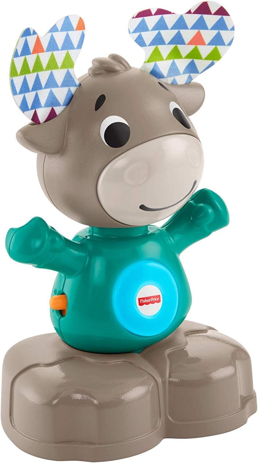 Fisher-Price Linkimals Musical Moose - Interactive Educational Toy with Music and Lights for Baby Ages 9 Months & Up: Toys & Games