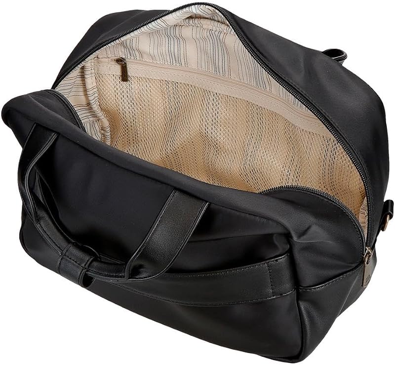 Morgan Trousse de Toilette Adaptable avec bandoulière Noire 31 x 21 x 15 cm Polyester et PU by Joumma Bags, Noir, Talla única, Trousse de Toilette Adaptable avec bandoulière