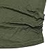 Army Green Summer T Shirt Women Short Sleeve Cold Shoulder Loose Fit Pullover Casual Top