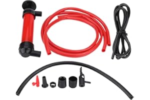 Acouto Siphon Fuel Transfer Pump Kit, 5L/min Manual Car Siphon Pump Pipe Oil Extractor Liquid Transfer Hand Air Pumps