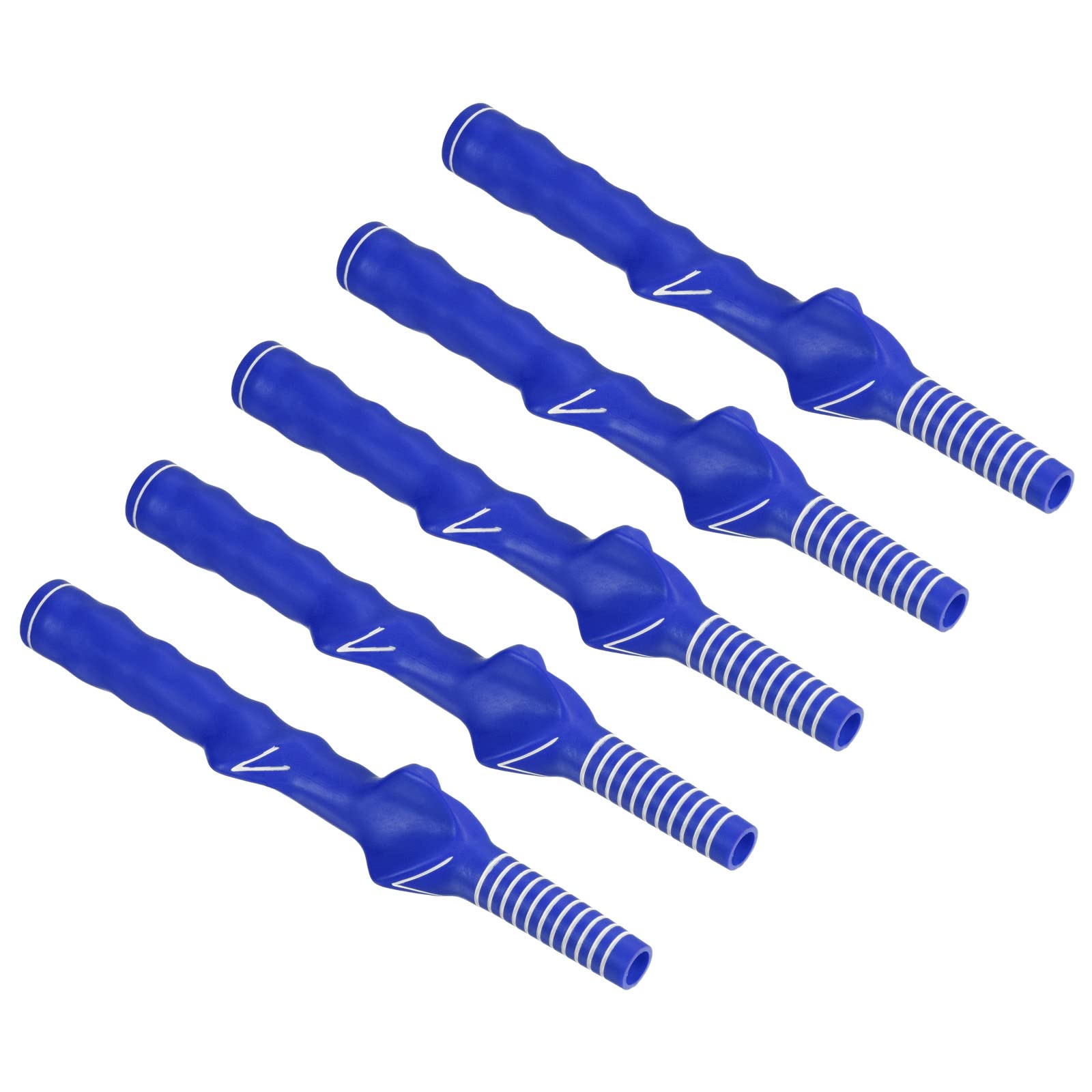 PATIKIL Golf Club Training Grip, 5 Pack Right Handed Teaching Practice Swing Non-Slip Auxiliary Aid Correction for Golf Trainer Beginner, Blue
