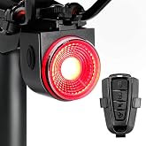 Padonow Smart Bike Tail Light: Auto On/Off Rear Bicycle Flashlight Ultra Bright Back Brake Light High Lumen Daytime Strobe USB Rechargeable Safety Red Led Taillight Waterproof Road Cycling Lights