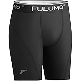 FULUMO Boys'Compression Shorts Youth Athletic Base Layer for Sports, Basketball, Soccer, Running, Quick-Dry Shorts Ages 4–15