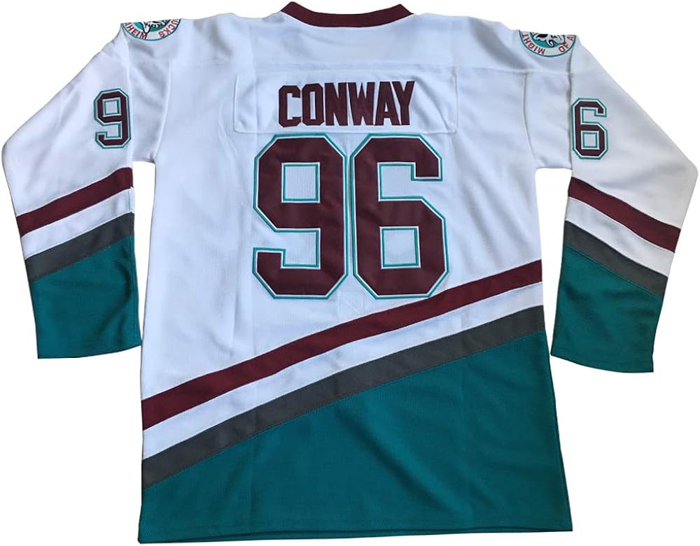 Charlie Conway 96 Mighty Ducks Ice Hockey Jersey SXXXL