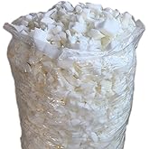 HOXXME 5lbs Shredded Memory Foam Filling or Bean Bag Filler, Premium Beanbag Stuffing/Foam Refill for Pillow, Dog Beds Chairs Cushion, Arts Crafts, Stuffed Animals (White, 5lbs)