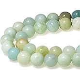 MJDCB Natural Stone Beads Multicolor Amazonite Round Loose Beads for Jewelry Making DIY Bracelet Necklace (4mm)